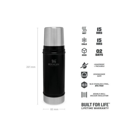 Stanley Klasik Vakumlu Termos 0.47 Lt Siyah