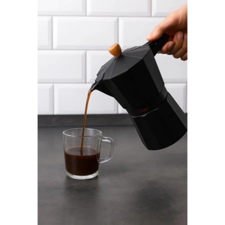 Taşev Garen Moka Pot 6 Fincan Siyah T6370