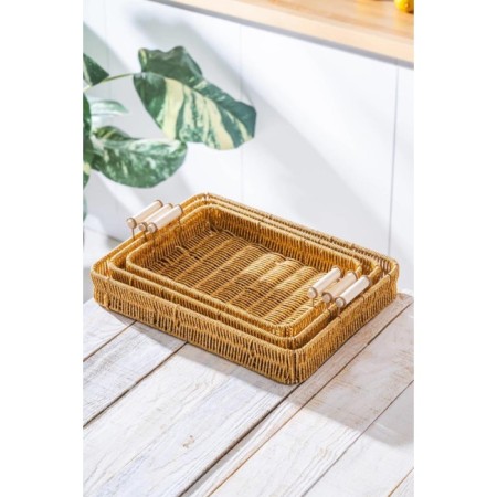 Acar 3'Lü Dikdörtgen Tepsi BBY-07871