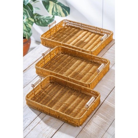 Acar 3'Lü Dikdörtgen Tepsi BBY-07871