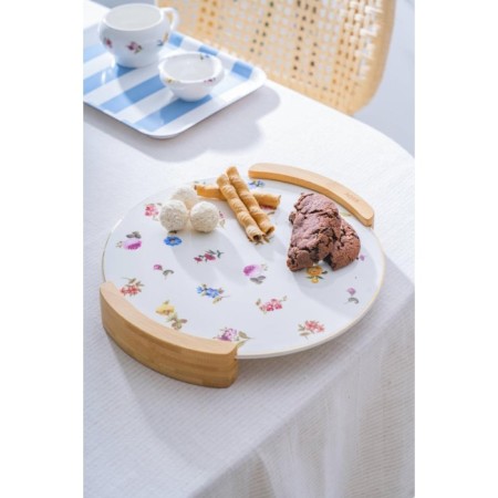 Acar Leandra Yuvarlak Sunumluk Tepsi YAM-08071