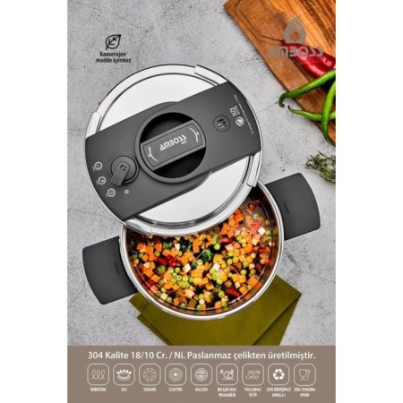 Amboss Eniomatik 12 Lt Düdüklü Tencere ENİ-1691