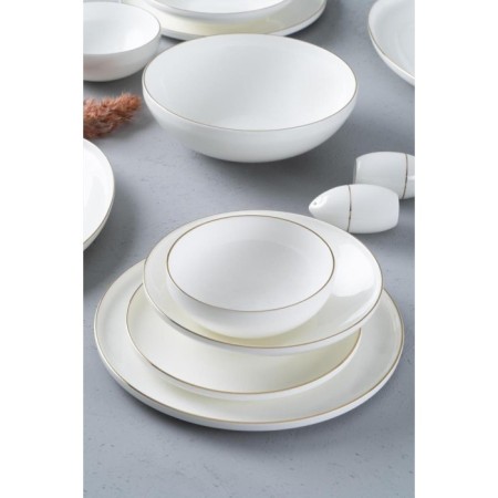 Acar Porselen Daphne Gold 12 Kişilik 57 Parça Yemek Takımı HNA-22-067