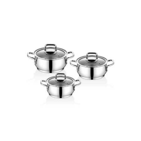 Falez Vento Çelik 6 Parça Güveç Midi Tencere Seti VNT1037