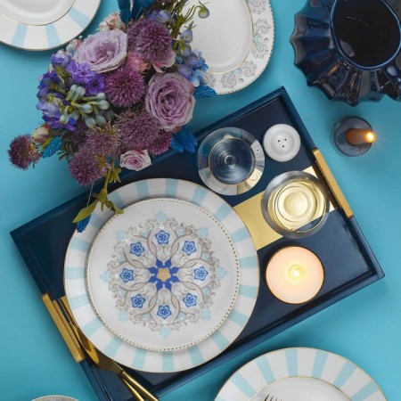 Kütahya Porselen INBNKL53YT43011402 Incı Bone Yuvarlak 12 Kişilik 53 Parça Yuvarlak Yemek Takımı