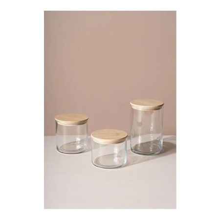 Fhilli Milano 3'Lü Bambu Kapaklı Kavanoz Seti F10103