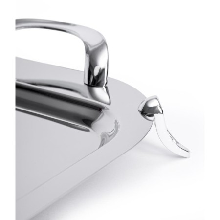 Maxx Doria Aqua Ayaklı Çelik Tepsi Platin PA6013