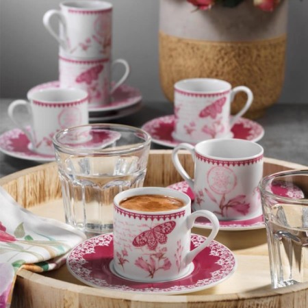 Kütahya Porselen RU12KT4309743 Rüya 6 Kişilik 12 Parça Kahve Fincan Takımı