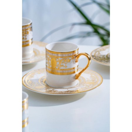 Acar Joanne Porselen 6'Lı Kahve Fincan Takımı MGL-06895