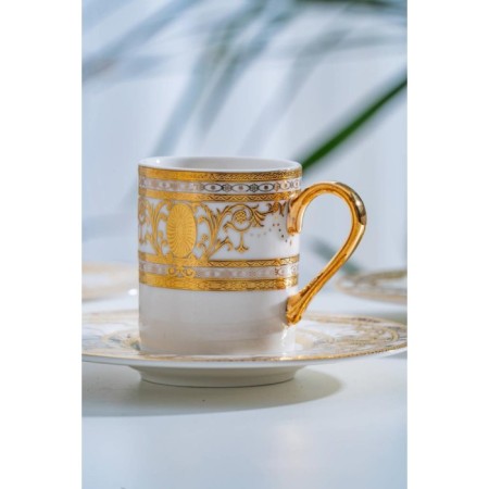 Acar Joanne Porselen 6'Lı Kahve Fincan Takımı MGL-06895