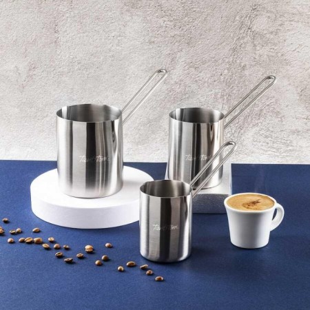 Tantitoni 050-01 Çift Ağızlı Silindir 1000 ml Çelik Cezve KAFİ DSC1000