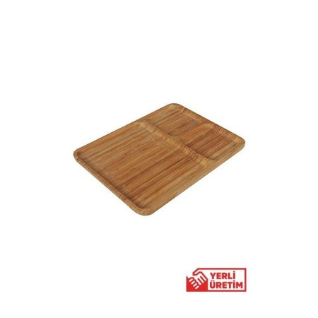 Bambum Marlin 3 Bölmeli Servis Tabak B2381