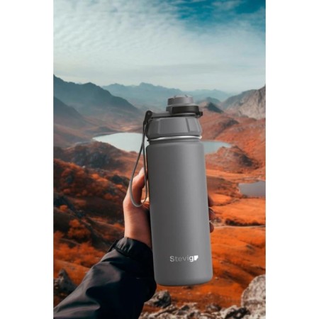 Stevıg 1 Hand Leak Proof Sızdırmaz Çelik Termos 500 Ml Grey ST-209