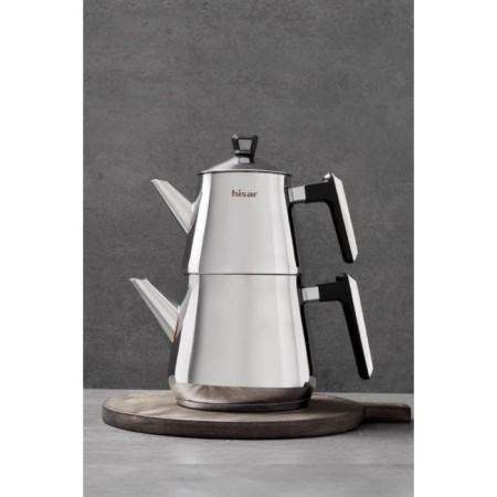 Hisar Siena Maxi Çelik Çaydanlık Siyah