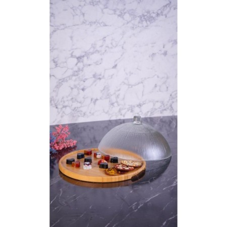 Bambum Kuga Cam Kapaklı Kek Fanusu 30 Cm B3625