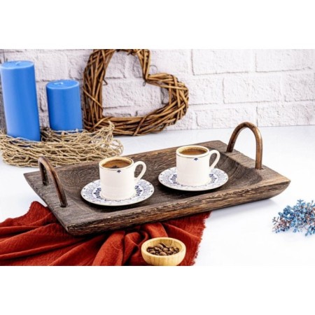 Bambum Beris Kulplu Büyük Dikdörtgen Tepsi B1628