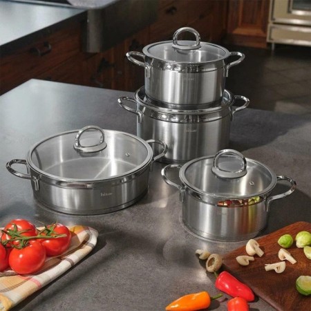 Hisar Orion Metal Kulp 8 Parça Tencere Seti