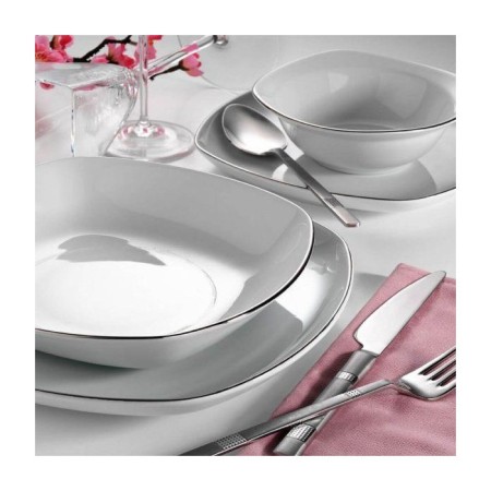 Kütahya Porselen EF24Y2220 Efes Platin 6 Kişilik 24 Parça Yemek Takımı