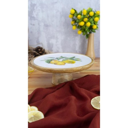 Bambum Kangura Yuvarlak Kesme Tahtası Yaprak B5994