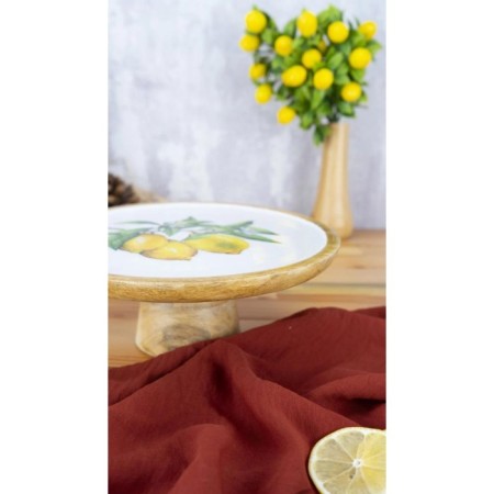 Bambum Kangura Yuvarlak Kesme Tahtası Yaprak B5994