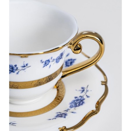 Maxx Doria Majestic Azure 6 Kişilik 12 Parça Kahve Fincan Takımı PA2100