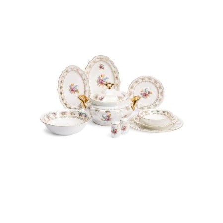 Maxx Doria Czech Collection Luster Flower 12 Kişilik 60 Parça Yemek Takımı PA2110