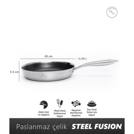 Maxx Doria Steel Fusion 28 Cm Tava PA3014