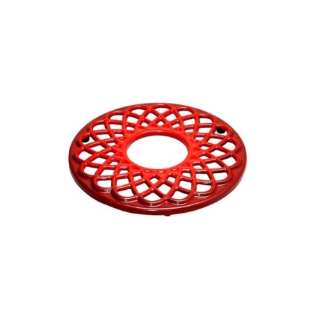 Parlak Mat Emayeli Degrade Kırmızı Yuvarlak Nihale 20 Cm