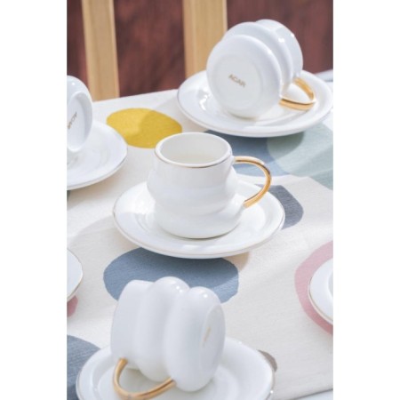 Acar Aılanı 6 Kişilik Kahve Fincan Takımı SAN-08061