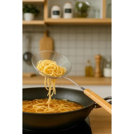 Bambum Ladle Bambu Saplı Tel Kevgir 18 Cm B6348