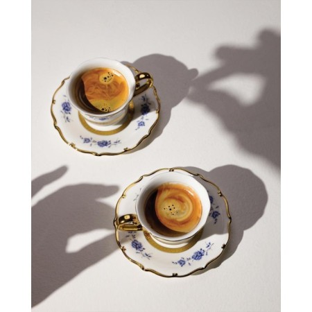 Maxx Doria Majestic Azure 6 Kişilik 12 Parça Kahve Fincan Takımı PA2100