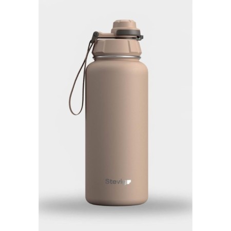 Stevıg 1 Hand Leak Proof Sızdırmaz Çelik Termos 1000 Ml Lıght Brown ST-217