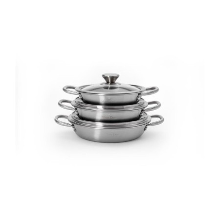 Maxx Doria Steel Fusion 6 Parça Kapaklı Sahan Takımı PA3039