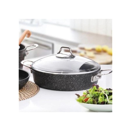 Falez Black Lıne 24 cm Kısa Tencere BLN3015
