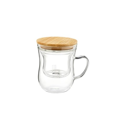 Bambum Brew Süzgeçli Cam Çay Bardağı 400 Ml B6068
