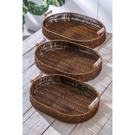 Acar 3'Lü Oval Tepsi BBY-07872
