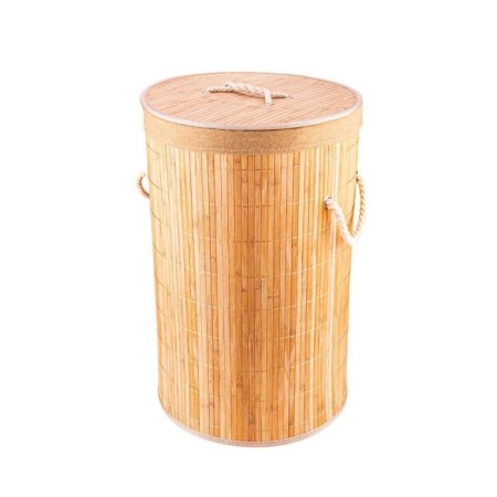Bambum Linen Çamaşır Sepeti Yuvarlak H5277