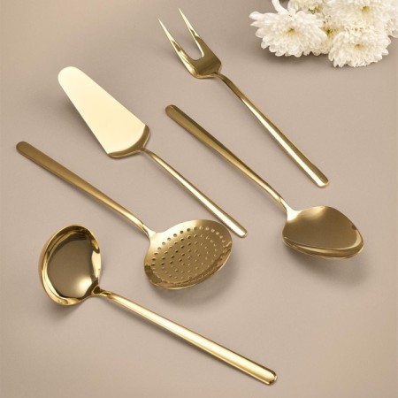 Hisar Milano Titanyum Gold 5 Parça Servis Takımı