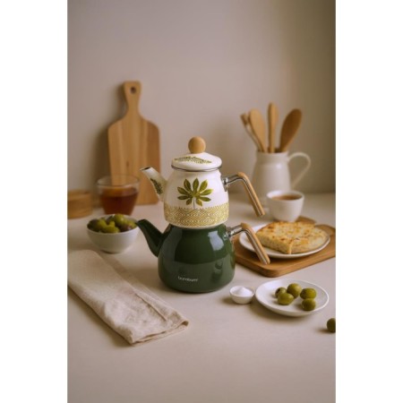 Bambum Unique Bambu Kulplu Çaydanlık Takımı Herb B6561