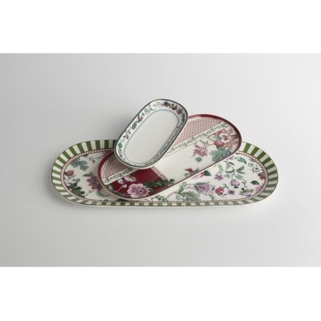Lucky Art Madelıne Bone 3'Lü Oval Sunumluk LYFW031