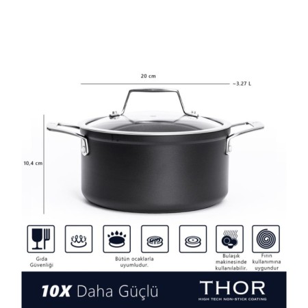 Maxx Doria Thor 20 Cm Derin Tencere PA3034