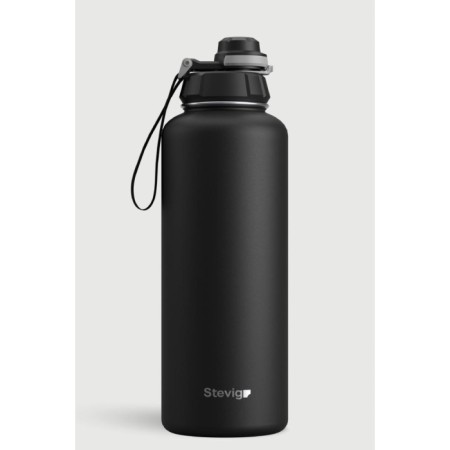 Stevıg 1 Hand Leak Proof Sızdırmaz Çelik Termos 1500 Ml Black ST-235