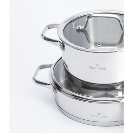 Maxx Doria Steel Prime 10 Parça Tencere Takımı PA3011