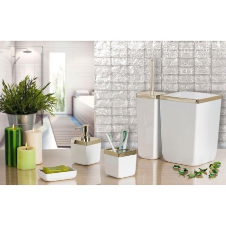 Primanova Toskana Banyo Seti / Beyaz-Altın Çerçeve M-SAS01-01A