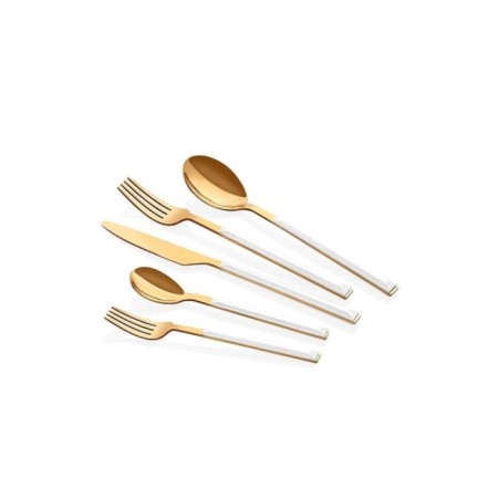 Neva Lilyum Gold 6 Kişilik 30 Parça Çatal Kaşık Bıçak Takımı N3266