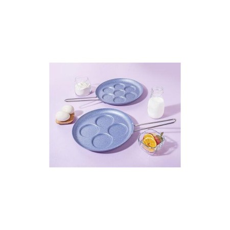 Tantitoni Gri Mavi Renk Granit Pankek Tavası 28 Cm GPK04GM