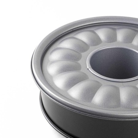 Tantitoni Silver Tabanlı Kelepçeli Tüplü Kek Kalıbı 24 Cm SK90224S