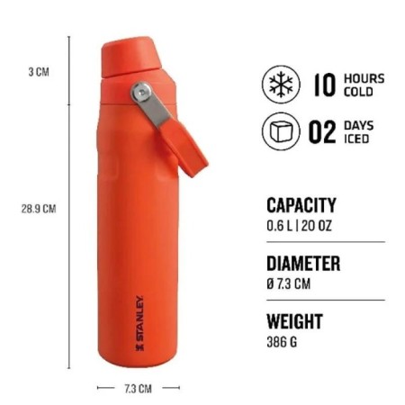 Stanley The Aerolight IceFlow Tigerlily Soğuk Su Termosu 0,60 Lt