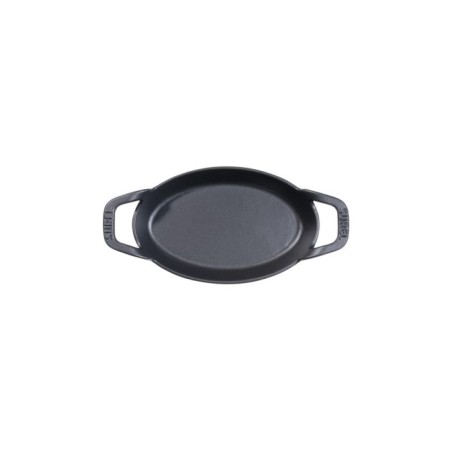 Parlak Mat Emayeli 15*9,5 Cm Oval Düz Sahan Parlak Kırmızı