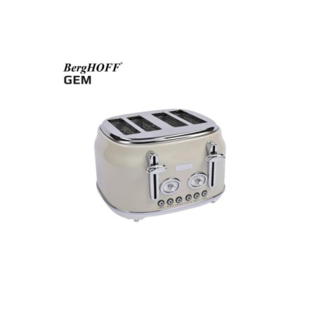 Berghoff Gem Retro Krem Renk Dört Dilim Ekmek Kızartma Makinesi 7950052